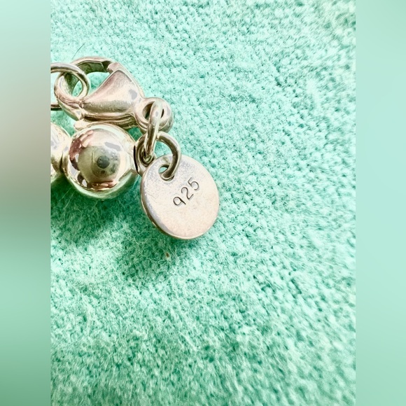 Tiffany Co Sterling Silver Hardwear Graduated Bead Ball Necklace. - Picture 4 of 7